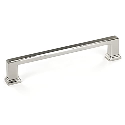 Richelieu Hardware BP795160180 Mirabel Collection 6-5/16 in (160 mm) Center-to-Center, Transitional Cabinet Pull, Polished Nickel