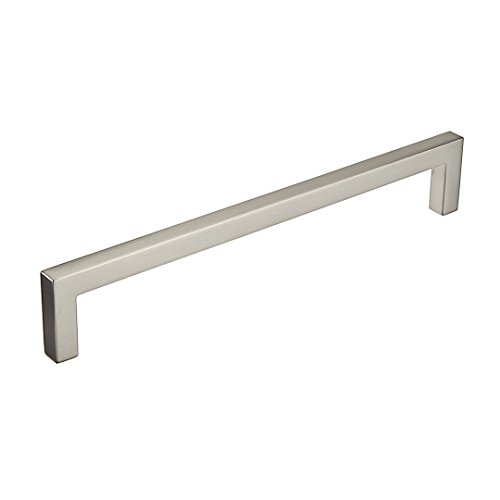 Richelieu Hardware BP873192195 Lambton Collection 7 9/16-in (192 mm) Center, Contemporary Cabinet Pull, Brushed Nickel, 7 9/16