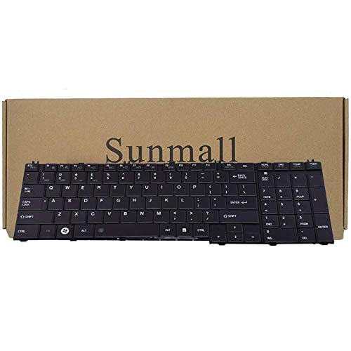 SUNMALL Keyboard Replacement Compatible with Toshiba Satellite C650 C650D C655 C655D C660 C660D C665 C665D L550 L550D L650 L650D L655 L655D L670 L670D L675 L675D L770 L750D L755 B350 Series Laptop