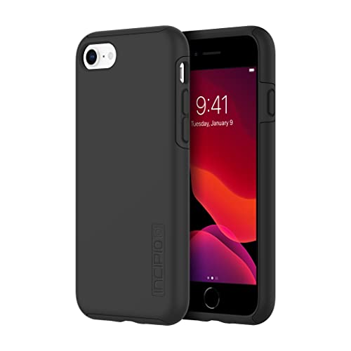 Incipio iPhone 7 Case, Hard Shell Dual Layer DualPro Case for iPhone 7-Black/Black