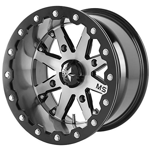 MSA Offroad Wheels M21 LOK BEADLOCK Charcoal Tint Wheel with Aluminum (15 x 7. inches /4 x 110 mm, 0 mm Offset)