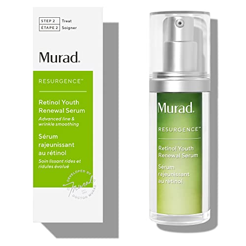 Murad Retinol Youth Renewal Serum – Resurgence Anti-Aging Serum for Lines and Wrinkles -Retinol Serum for Face and Neck for Smoother Skin, 1.0 Fl Oz