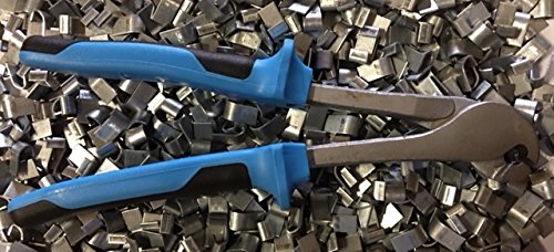 Best J-Clip Pliers + 2 LBS of J-Clips, Comfort Blue handle j-pliers J-clip pliers j-pliers by RNL RabbitNippLes