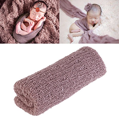 TINKSKY Long Ripple Wrap – DIY Newborn Baby Photography Wrap-Baby Photo Props (Lilac)