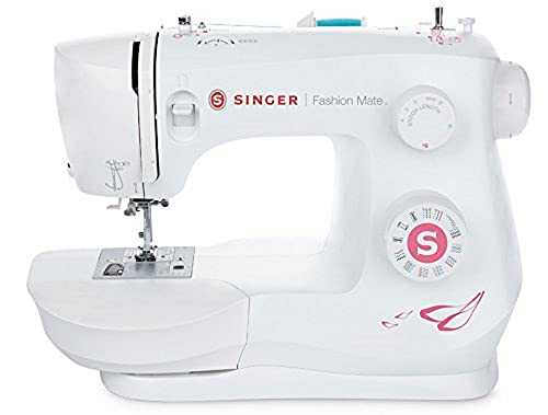SINGER Fashion Mate 3333 Free-Arm Sewing Machine including 23Built-In Stitches Fully Built-in 4-step Buttonhole, Automatic Needle Threader, LED Light, perfect for sewing all types of fabrics with ease