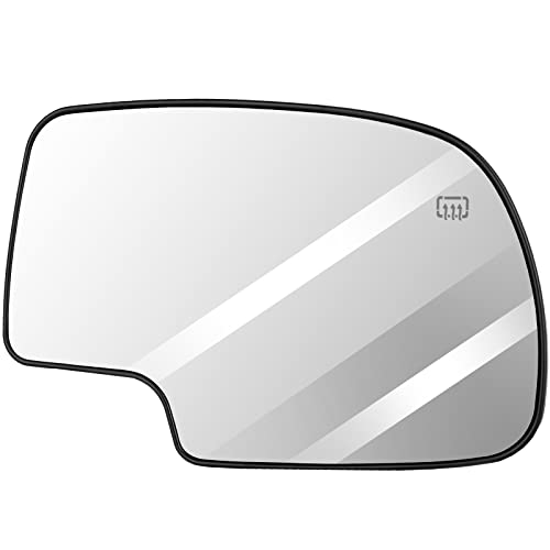 SCITOO Exterior Mirror fit for Chevy Exterior Accessories Replacement Mirrors Glass 03-07 for Chevy for GMC Silverado Sierra 1500/2500 HD/3500 Classic Models with Power Heated (Passenger Side)
