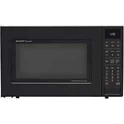 Sharp 1.5 Cu. Ft. 900W Convection Microwave Oven, Black
