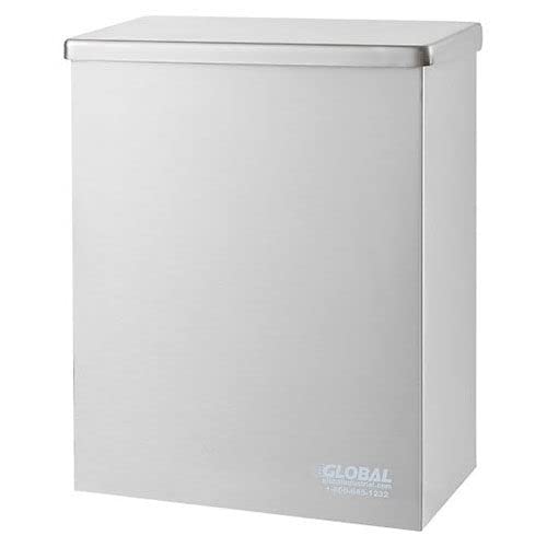 Global Industrial Automatic Air Freshener Dispenser Starter Kit, 1 Dispenser & 12 Refills, Lemon