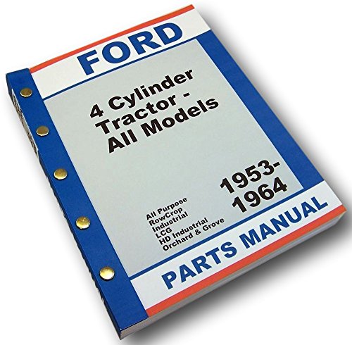 Parts Manual Catalog for Ford 2000 4000 Tractor Master 1962 1963 1964 1965 All Types
