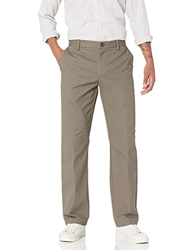 Amazon Essentials Men’s Classic-Fit Wrinkle-Resistant Flat-Front Chino Pant (Available in Big & Tall), Taupe, 40W x 30L