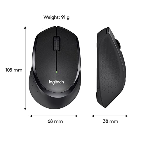 Logitech M330 SILENT PLUS Wireless Mouse, 2.4GHz with USB Nano Receiver, 1000 DPI Optical Tracking, 2-year Battery Life, Compatible with PC, Mac, Laptop, Chromebook – Black | The Storepaperoomates Retail Market - Fast Affordable Shopping