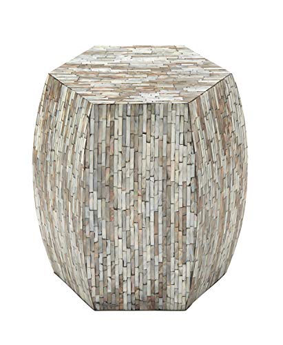 Deco 79 Mother of Pearl Hexagon Accent Table, 16″ x 16″ x 16″, Multi Colored