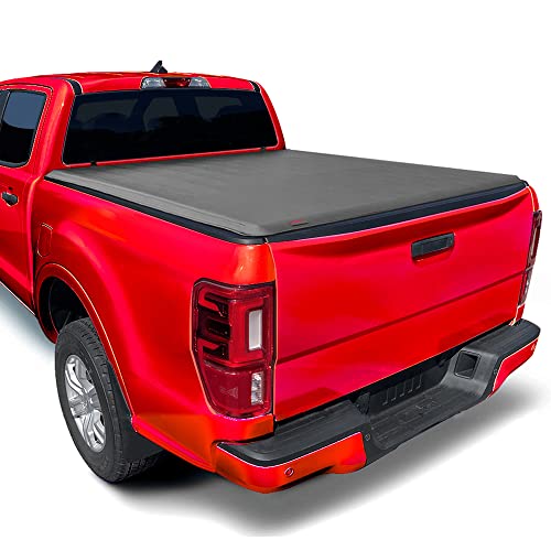 MaxMate Soft Roll-up Truck Bed Tonneau Cover Compatible with 1982-2013 Ford Ranger; 1994-2010 Mazda B-Series | Fleetside 6′ (73″) Bed | TCF169025