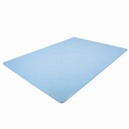 Thirteen Chefs Cutting Boards for Kitchen – 24 x 18 x .5″ Blue Color Coded Plastic Cutting Board with Non Slip Surface – Dishwasher Safe Chopping Board