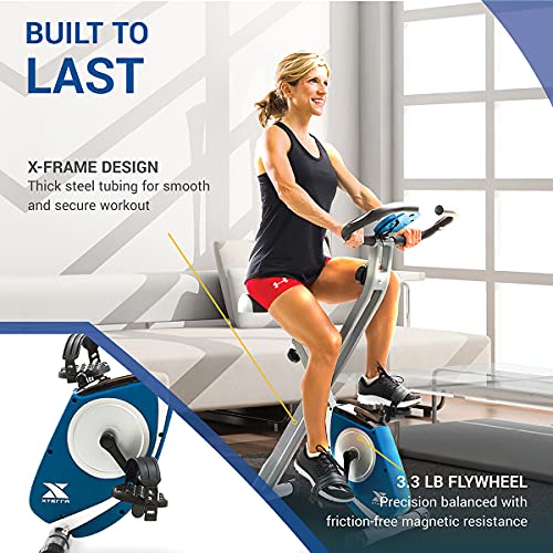 XTERRA Fitness FB150 Folding Exercise Bike, Silver, 31.5L x 18W x 45.3H in. | The Storepaperoomates Retail Market - Fast Affordable Shopping