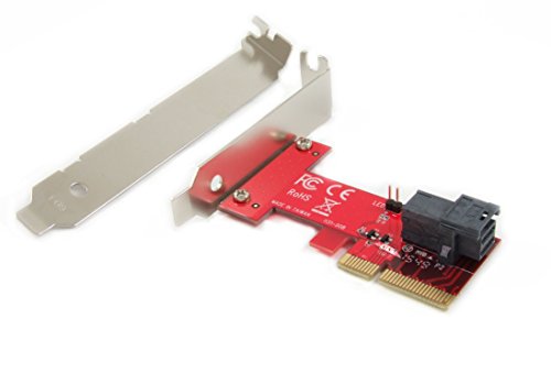 Ableconn PEXU2-131 PCI Express x4 Host Adapter Card with SFF-8643 Mini-SAS HD 36Pin Connector for U.2 (SFF-8639) PCIe-NVMe SSD – Support Intel 750 2.5-inch U.2 SFF SSD