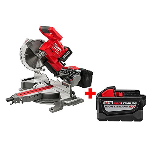 Milwaukee Electric Tools 2734-21HDP M18 Fuel 10″ Miter Saw 2 Battery Kit