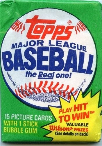 1981 Topps Baseball Sealed 14 card pack