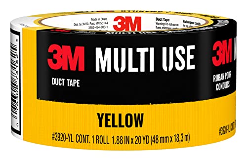 3M 3920-YL Duct Tape, 20 Yards, Yellow