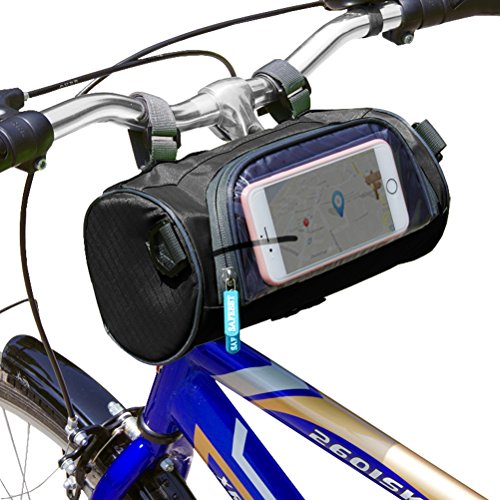 Just Mode(TM) Bicycle Cycling Tube Frame Pannier Waterproof Bike Bag Mobile Phone Screen Touch Holder with Straps