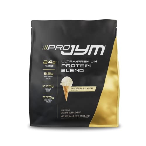 Pro JYM Protein Powder – Egg White, Milk, Whey Protein Isolates & Micellar Casein | JYM Supplement Science | Tahitian Vanilla Bean, 45 Servings