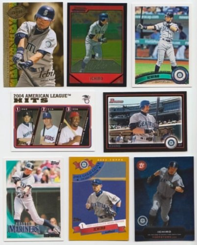 Ichiro Suzuki / 50 Different Baseball Cards featuring Ichiro Suzuki