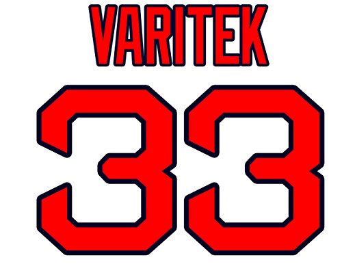 Jason Varitek Boston Red Sox Jersey Number Kit, Authentic Home Jersey Any Name or Number Available