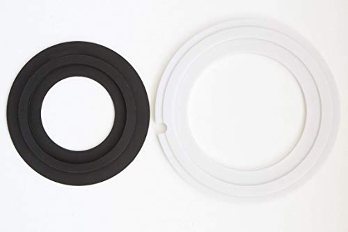 Replacement seals for Dometic 385311462, 385310677 RV toilet seal kit. (Without overflow holes)