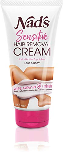 Nad’s Hair Removal Cream – Gentle & Soothing Hair Removal For Women – Sensitive Depilatory Cream For Body & Legs, 5.1 Oz