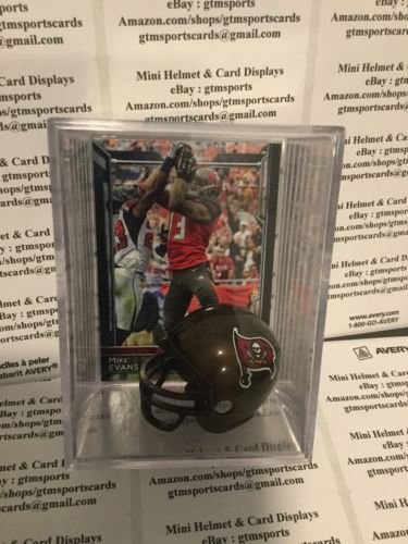 Mike Evans Tampa Bay Buccaneers Mini Helmet Card Display Case Collectible Auto Shadowbox Autograph