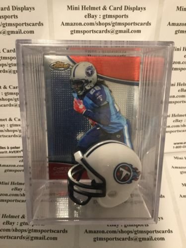 Chris Johnson Tennessee Titans Mini Helmet Card Display Case Collectible Auto Shadowbox Autograph