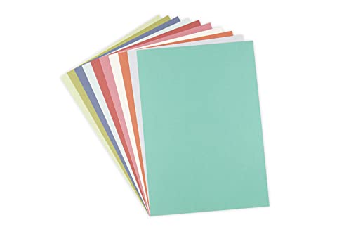 Sizzix Surfacez Cardstock Sheets A4 60PK (10 Botanical Colours), 665276