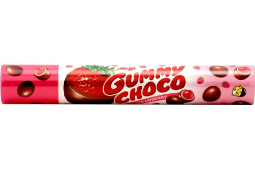 Meiji Gummy Choco Strawberry, 2.86-Ounce Tubes (Pack of 6)