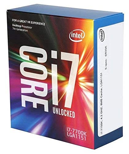 Intel Core i7-7700K 4.2GHz 8MBNew Retail, BX80677I77700KNew Retail Smart Cache Box