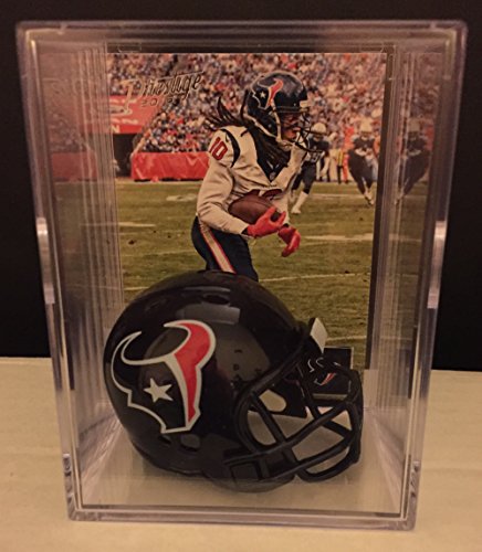 Houston Texans NFL Helmet Shadowbox w/ DeAndre Hopkins card