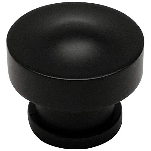Cosmas 10 Pack 704FB Flat Black Round Contemporary Cabinet Hardware Knob – 1-1/4″ Diameter