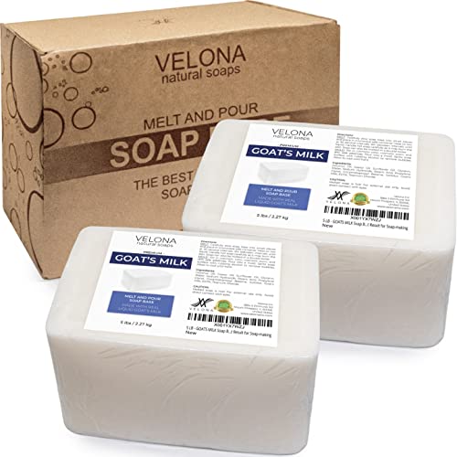 velona 10 LB – GOATS MILK Soap Base SLS/SLES free | Melt and Pour | Natural Bars For The Best Result for Soap-making