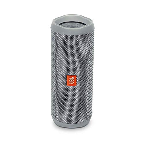 JBL Flip 4, Gray – Waterproof, Portable & Durable Bluetooth Speaker – Up to 12 Hours of Wireless Streaming – Includes Noise-Cancelling Speakerphone, Voice Assistant & JBL Connect+