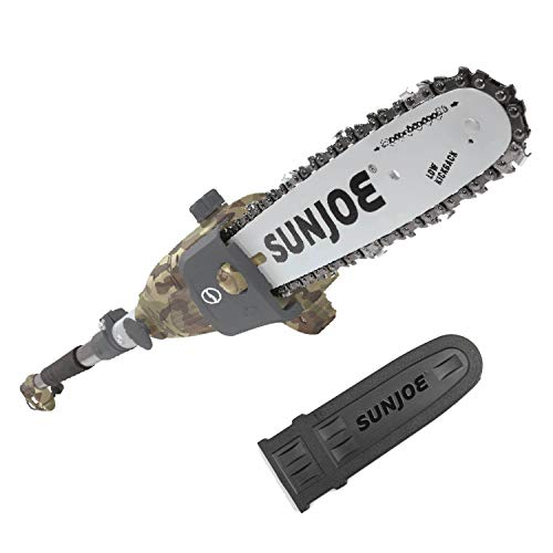 Sun Joe SWJ803E-CMO 10 inch 8.0 Amp Electric Multi-Angle Pole Chain Saw, Camo