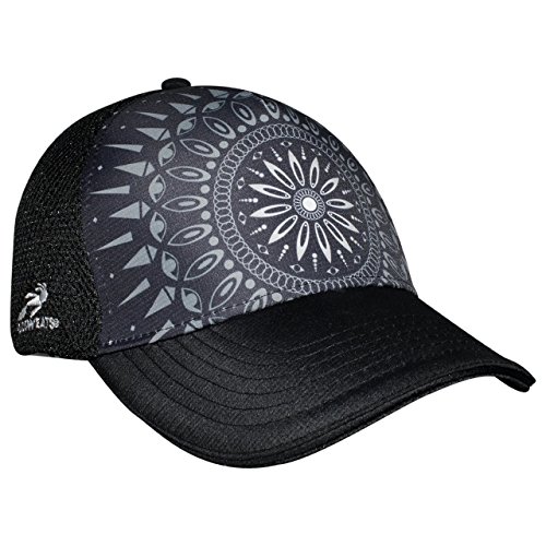 Headsweats Black Haze 5-Panel Trucker Hat, Black, One Size