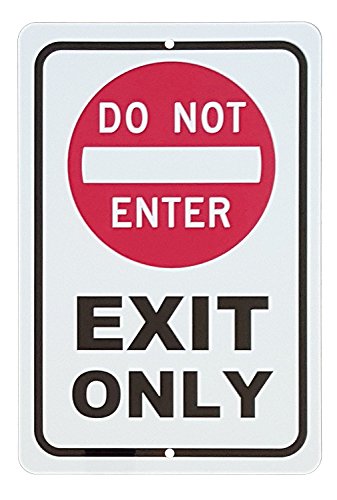 Medlin Traders Exit Only Do Not Enter 8″ x 12″ Aluminum Sign