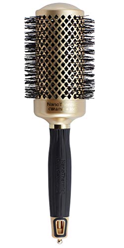 Olivia Garden NanoThermic Ceramic + Ion Hair Brush – 50th Anniversary Special Edition NT-54G (2 1/8″)