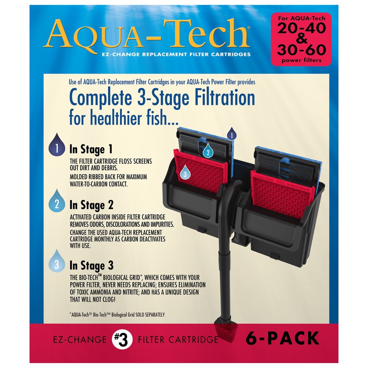 Aqua-Tech EZ-Change Aquarium Filter Cartridge ( EZ #3 – 6 Pack ) | The Storepaperoomates Retail Market - Fast Affordable Shopping