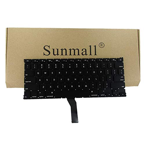 SUNMALL Backlight Backlit Keyboard Replacement for Apple MacBook Air 13″ A1369 (2011) A1466 (2012-2015) MJVE2LL/A MD760LL/A MC965LL/A MD231LL/A MJVG2LL/A Series Laptop Keyboard