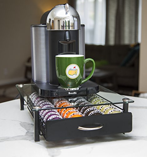 Insight Nespresso Vertuoline Coffee Pod Holder (Holds 40 Vertuo Coffee or Espresso Capsules)– Tempered Glass Drawer (Coffee pods NOT Included. Does NOT fit K-Cups) | The Storepaperoomates Retail Market - Fast Affordable Shopping
