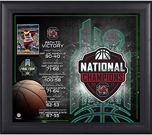 South Carolina Gamecocks Framed 15″ x 17″ 2017 NCAA Women’s Basketball National Champions Collage – College Team Plaques and Collages