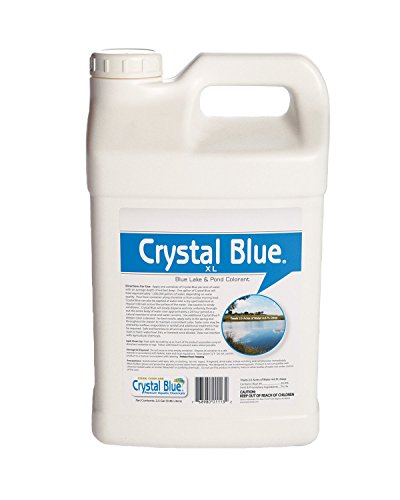 Sanco Industries Crystal Blue XL Commercial Lake & Pond Dye – Royal Blue Color – 2.5 Gallon
