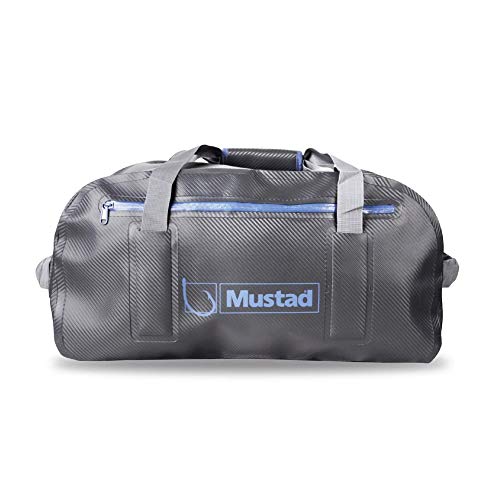 Mustad Dry Duffle Bag 50L Dark Grey/Blue 500D Tarpaulin -Size 50 LITER – Pack of 3