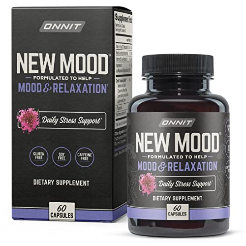ONNIT New Mood – Stress Relief, Sleep and Mood Support Supplement, 60 Count