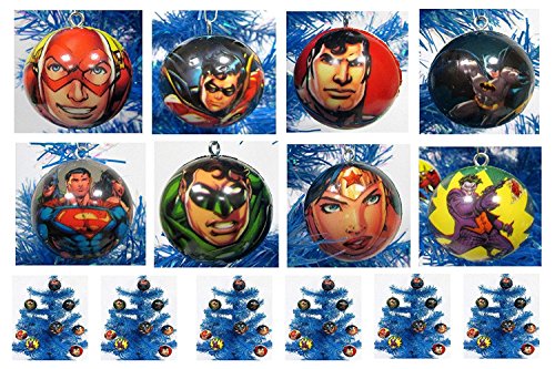 Comic Book Super Hero Holiday Christmas Ornament Set – Unique Shatterproof Foam Design by Holiday Ornaments